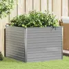 Image de VidaXL Jardinière 100x100x77 cm Acier galvanisé Gris