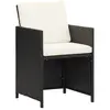 Image de vidaXL Chaises de jardin - Noir