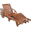Image de vidaXL Chaise longue - Bois d'acacia