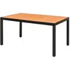 Image de vidaXL Table de jardin - Marron 150x90x74 cm - Aluminium