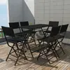 Image de vidaXL Ensemble à manger d'extérieur pliable 7 pcs