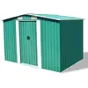 Image de vidaXL Abri de stockage jardin 257x205x178 cm - Métal Vert