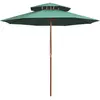 Image de vidaXL Parasol à deux étages - 270x270 cm - Vert