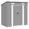 Image de vidaXL Abri de Jardin en Métal - Gris