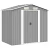 Image de vidaXL Abri de stockage 204x132x186 cm - Métal