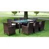 Image de vidaXL Ensemble à manger d'extérieur 9 pcs Résine tressée