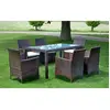 Image de vidaXL Ensemble à manger d'extérieur 7 pcs - Marron
