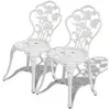 Image de vidaXL Chaises de bistro lot de 2 - Blanc