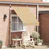 Image de VIDAXL Auvent rétractable manuel - 150 cm - Rayures jaunes et bleues