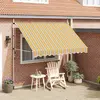 Image de vidaXL Auvent 300 cm - Rayures jaunes et bleues
