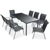 Image de Vidaxl vidaXL Ensemble à manger d'extérieur 9 pièces - Noir