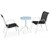 Image de VIDAXL Ensemble Bistro 3 Pcs Acier Noir