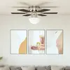 Image de vidaXL Ventilateur de Plafond Marron 82 cm