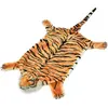 Image de vidaXL Tapis en forme de tigre - Marron 144 cm