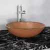 Image de vidaXL Lavabo Verre Trempé 42 cm Marron