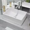Image de vidaXL Lavabo - Céramique Blanc 41x30x12 cm