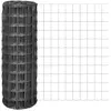 Image de vidaXL Clôture euro en acier avec revêtement PVC - Gris