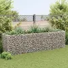 Image de vidaXL Lit surélevé à gabion 360x90x100 cm