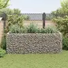 Image de vidaXL Lit surélevé à Gabion - Acier 270x90x100 cm