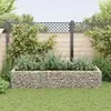 Image de vidaXL Lit surélevé à gabion Acier 270x90x50 cm