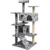Image de vidaXL Arbre à chat 125 cm Gris