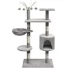 Image de vidaXL Arbre à chat Griffoirs Sisal 125 cm Gris