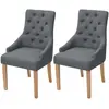 Image de VIDAXL Chaises x2 - Gris foncé