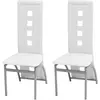 Image de VidaXL Chaises à manger - Similicuir blanc (Lot de 2)