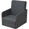 Image de VIDAXL Fauteuil Convertible - Gris foncé