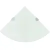 Image de vidaXL Étagère de Coin Verre Blanc