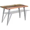 Image de vidaXL Table à manger - Bois de récupération 120x60x76 cm