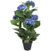 Image de vidaXL Hortensia Artificielle - 60 cm - Bleu