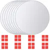 Image de vidaXL Carreau de miroir 8 pcs Rond