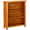Image de vidaXL Bibliothèque 3 étagères 70 cm chêne massif