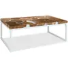 Image de vidaXL Table Basse Teck Résine