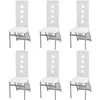 Image de VIDAXL Lot de 6 Chaises Blanc