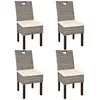 Image de vidaXL Chaises rotin Kubu - Lot de 4