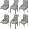 Image de vidaXL Lot de 6 Gris Clair