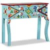 Image de vidaXL Table Console Bois de Manguier Bleu