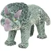 Image de vidaXL Jouet en peluche Dinosaure Tricératops Vert XXL