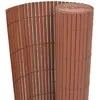 Image de vidaXL Clôture de Jardin PVC - Marron