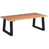 Image de vidaXL Table basse 110x60 - Bois d'acacia massif