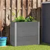 Image de vidaXL Lit surélevé jardin - WPC Gris
