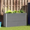 Image de VidaXL Lit surélevé de jardin WPC Gris