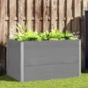 Image de Vidaxl Lit surélevé de jardin - Gris