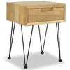 Image de VIDAXL Table de Chevet Teck Massif