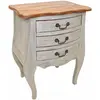 Image de vidaXL Table de Chevet - Bois d'Acajou Massif