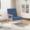 Image de vidaXL Fauteuil - Tissu bleu