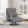 Image de VidaXL Fauteuil convertible - Gris foncé