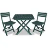 Image de vidaXL Ensemble de bistro pliable 3 pcs - Vert